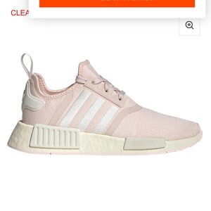 Adidas Pink and White Sneakers with NMD Design